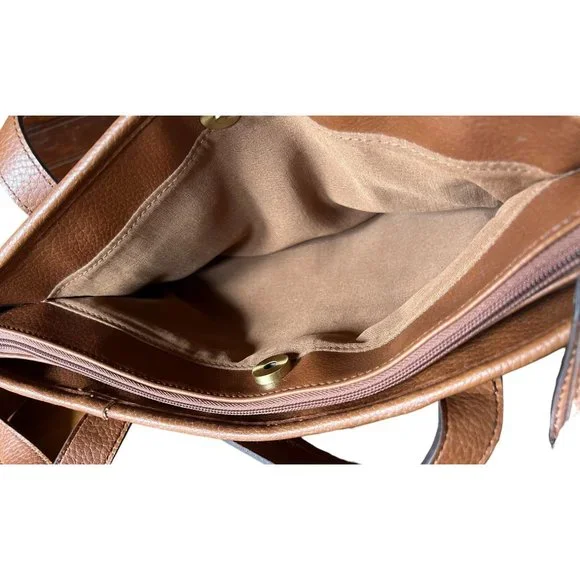 Caribbean Joe Purse Shoulder Bag Zip Closure Woven Purse - Picture 5 of 9